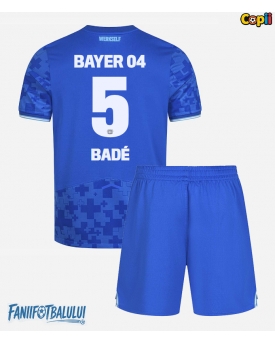 Bayer Leverkusen Loic Bade #5 Echipament de Fotbal Replică 2025-26 Copii Treilea (+ Șorturi)